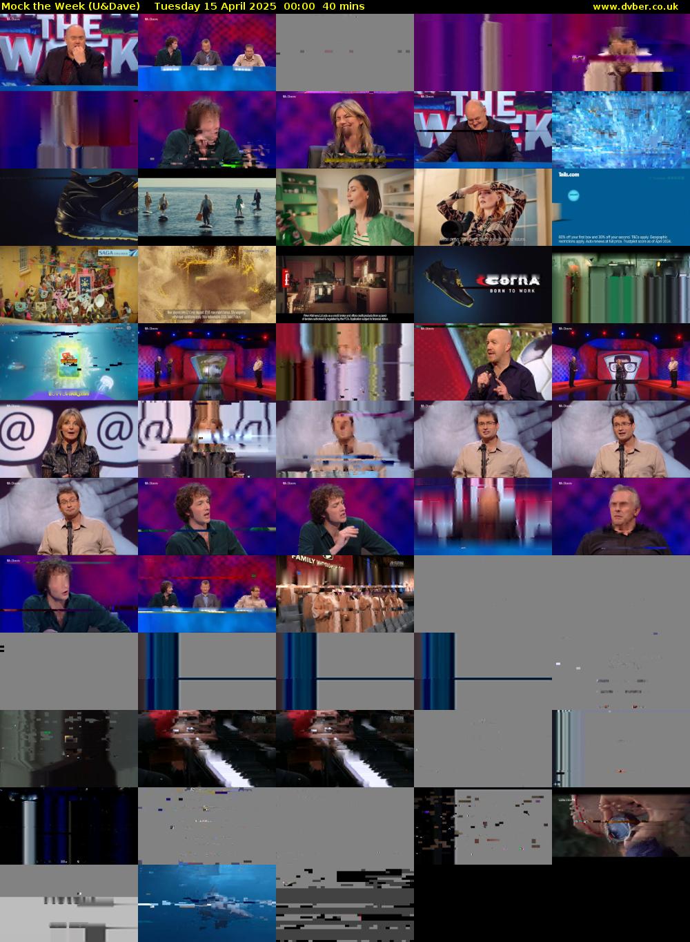 Mock the Week (U&Dave) Tuesday 15 April 2025 00:00 - 00:40