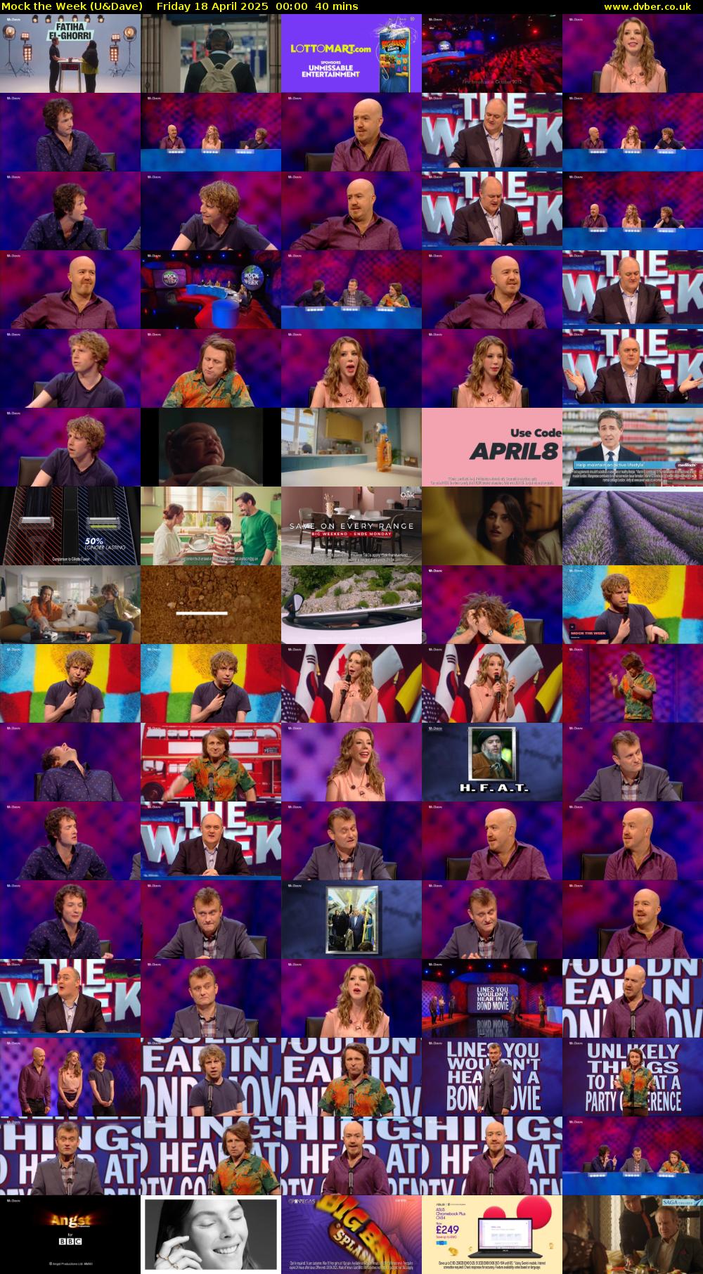 Mock the Week (U&Dave) Friday 18 April 2025 00:00 - 00:40