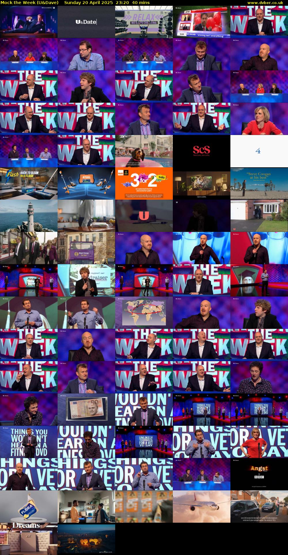 Mock the Week (U&Dave) Sunday 20 April 2025 23:20 - 00:00