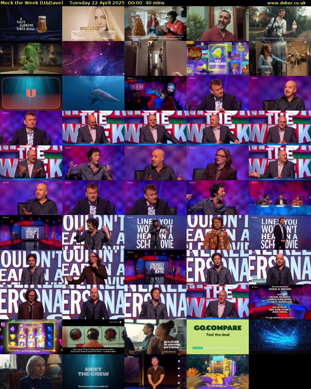 Mock the Week (U&Dave) Tuesday 22 April 2025 00:00 - 00:40