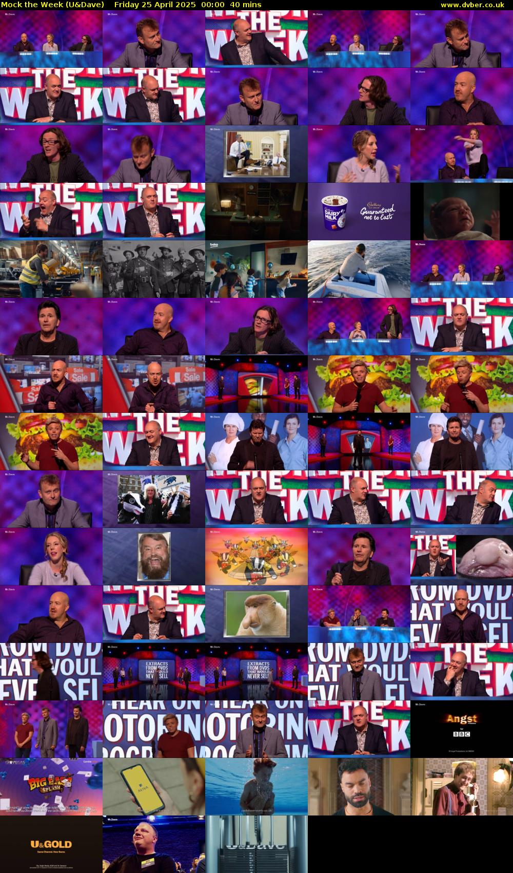 Mock the Week (U&Dave) Friday 25 April 2025 00:00 - 00:40