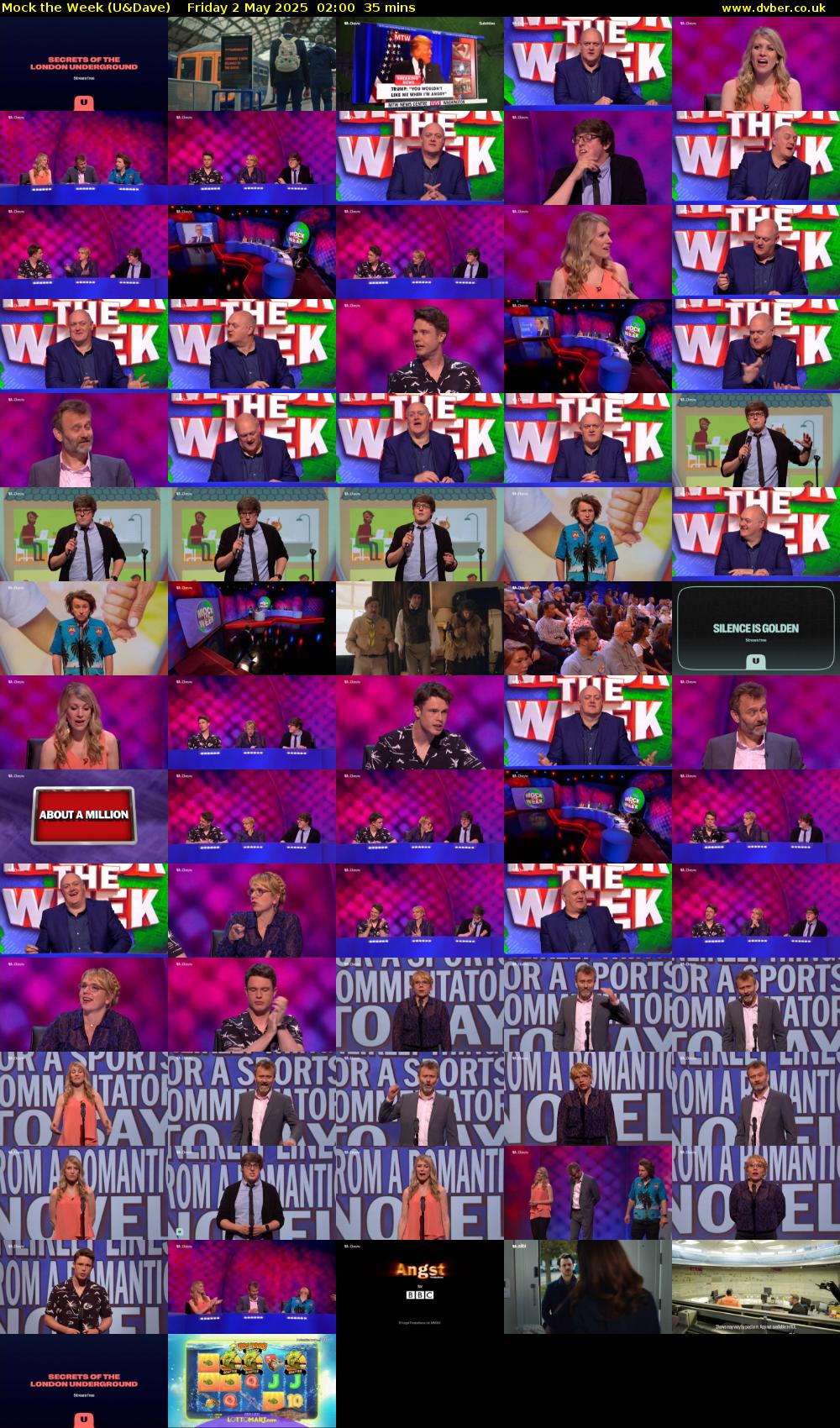 Mock the Week (U&Dave) Friday 2 May 2025 02:00 - 02:35