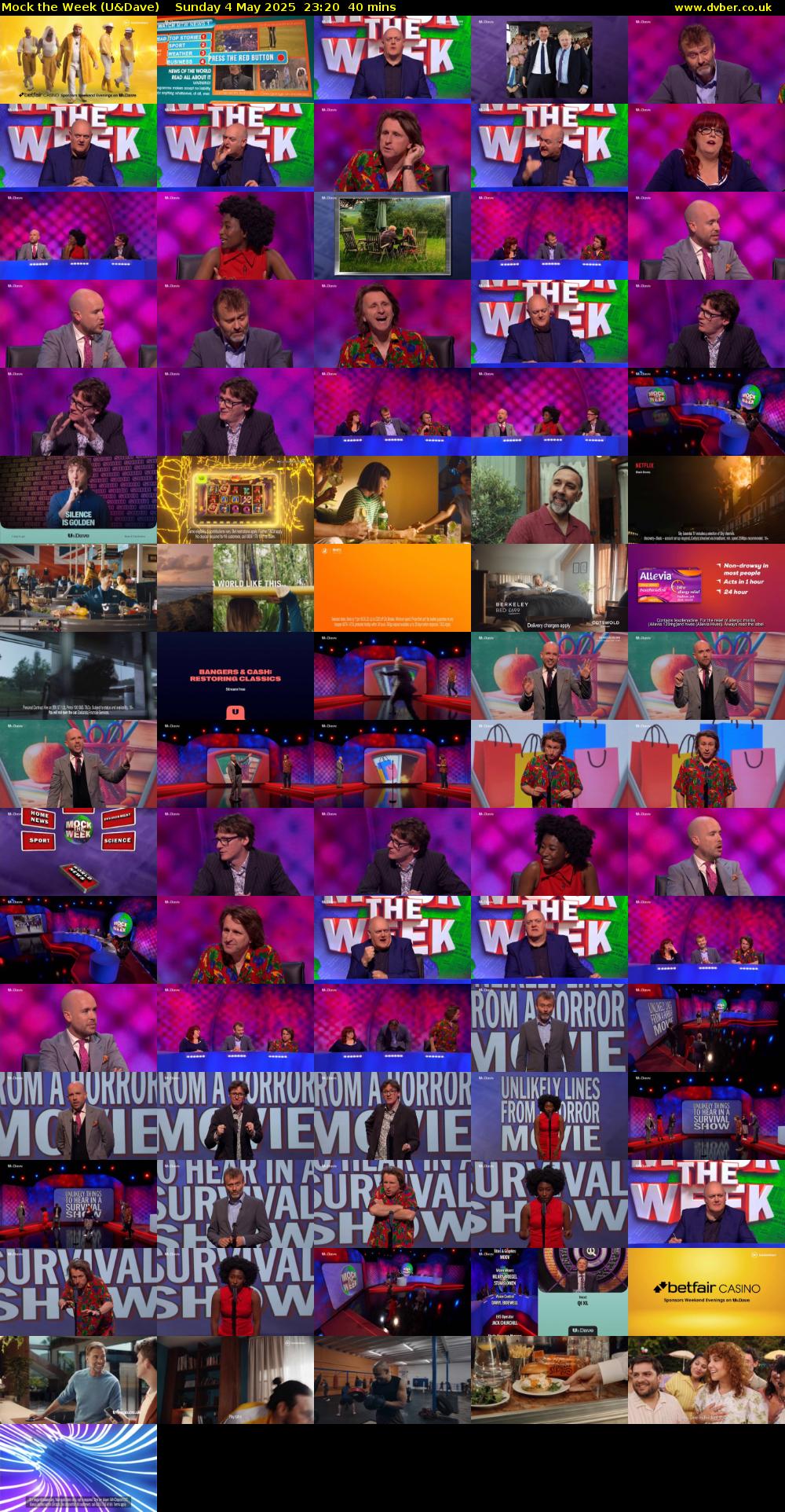 Mock the Week (U&Dave) Sunday 4 May 2025 23:20 - 00:00