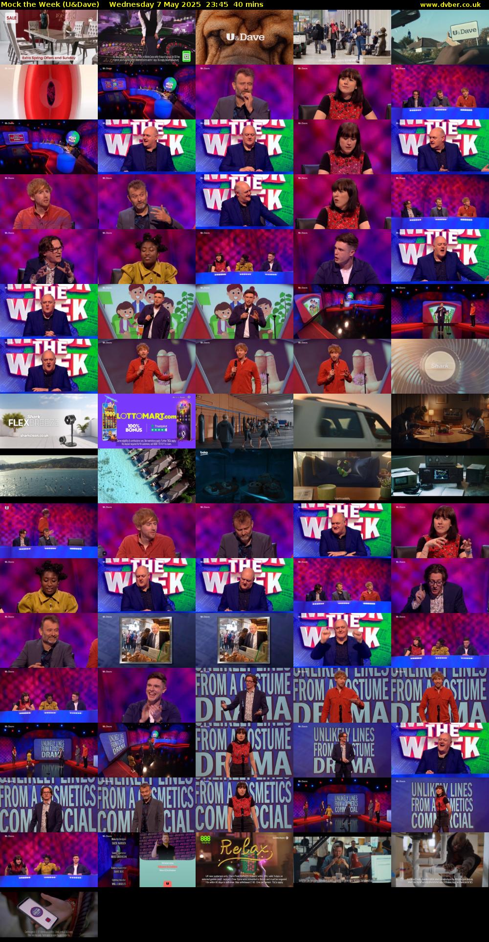 Mock the Week (U&Dave) Wednesday 7 May 2025 23:45 - 00:25
