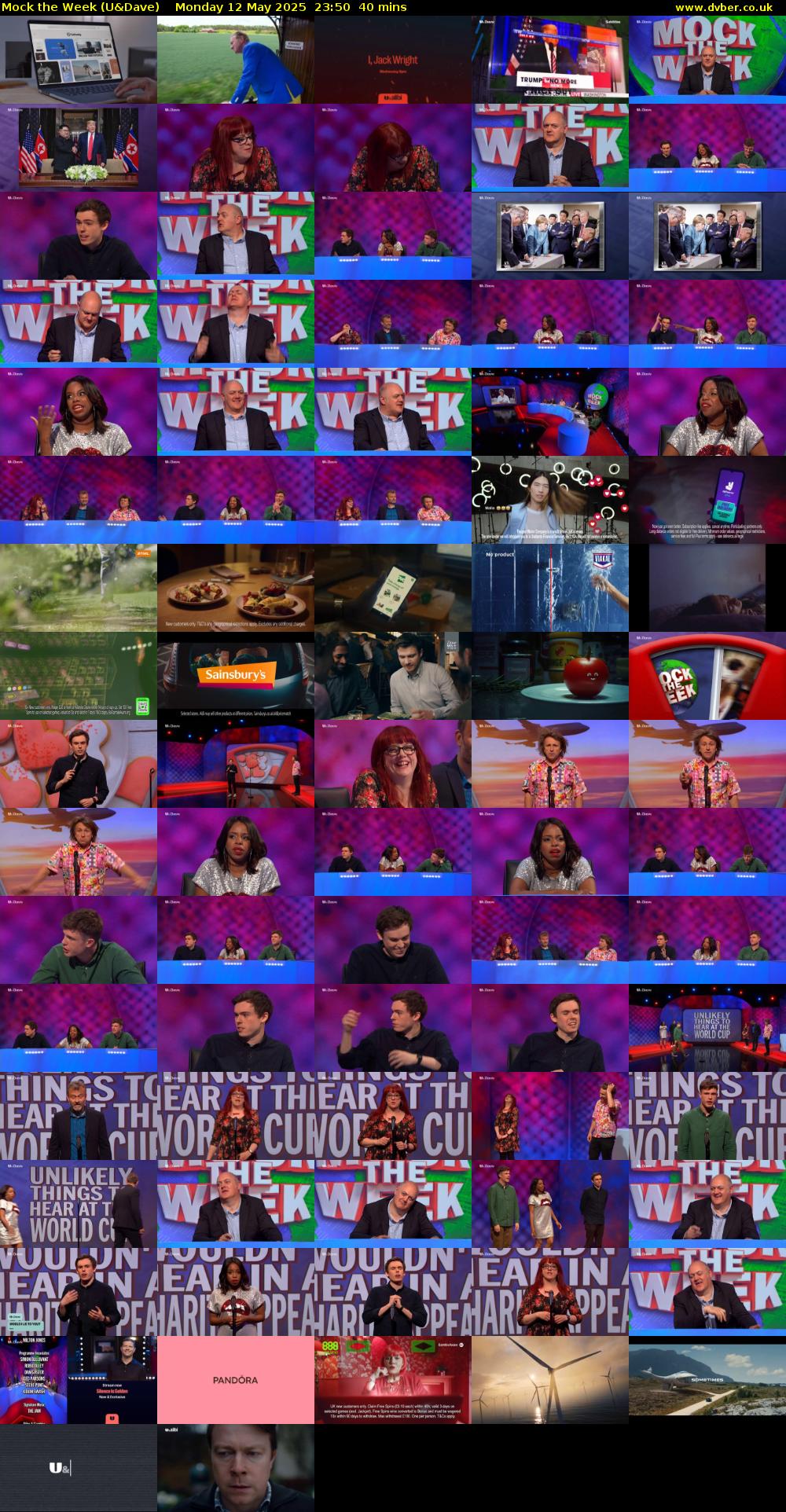Mock the Week (U&Dave) Monday 12 May 2025 23:50 - 00:30