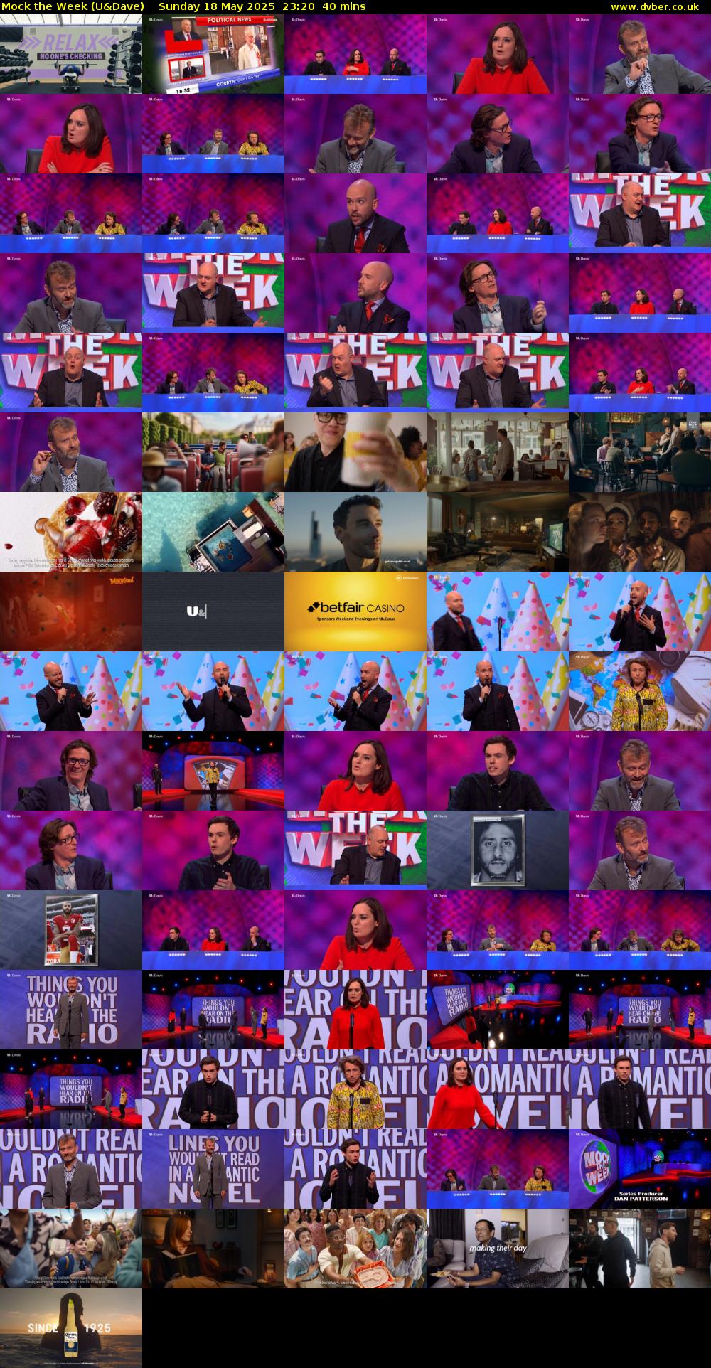 Mock the Week (U&Dave) Sunday 18 May 2025 23:20 - 00:00