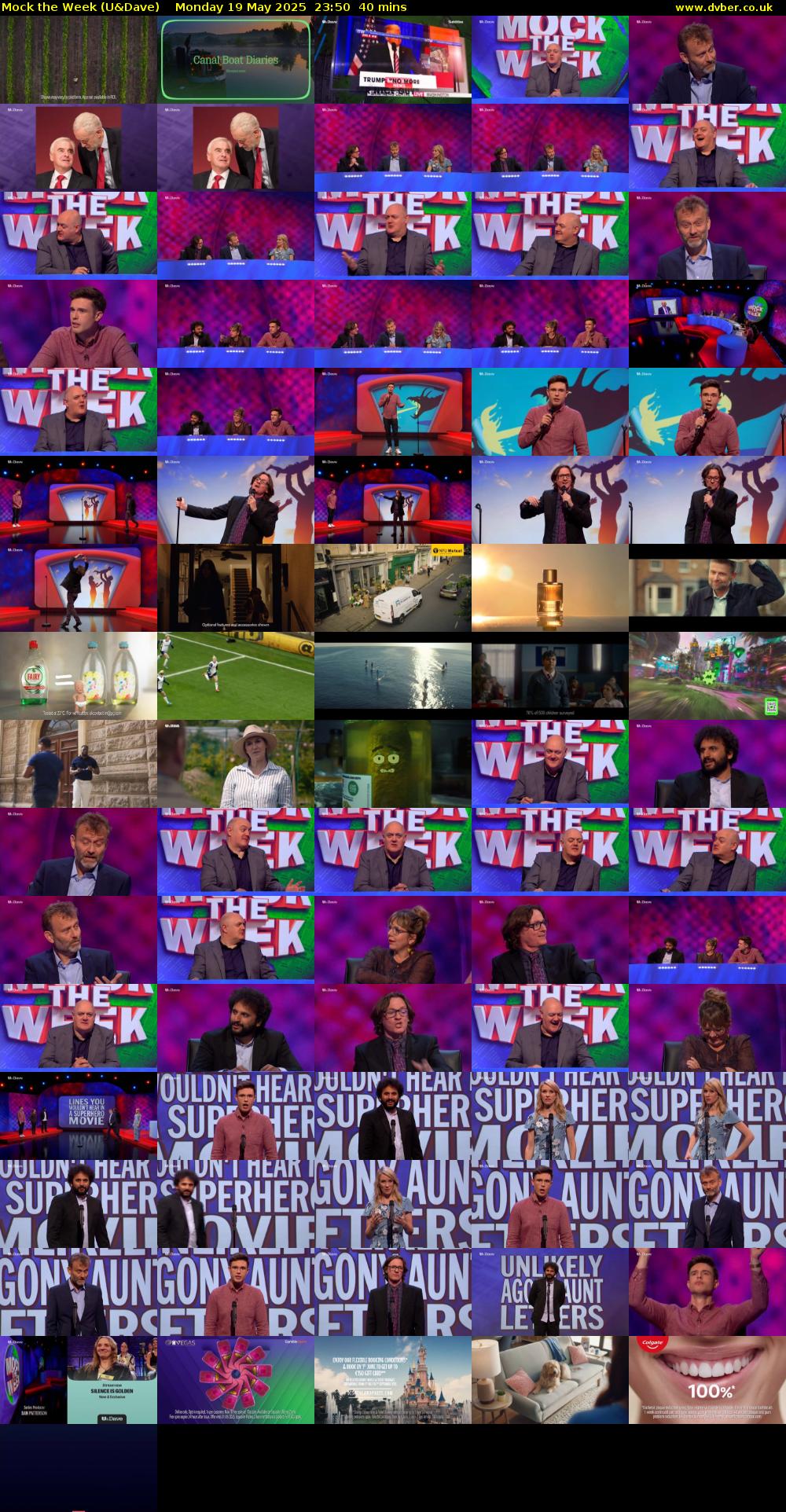 Mock the Week (U&Dave) Monday 19 May 2025 23:50 - 00:30