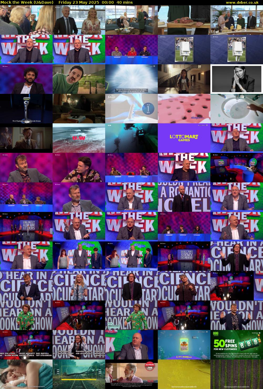 Mock the Week (U&Dave) Friday 23 May 2025 00:00 - 00:40