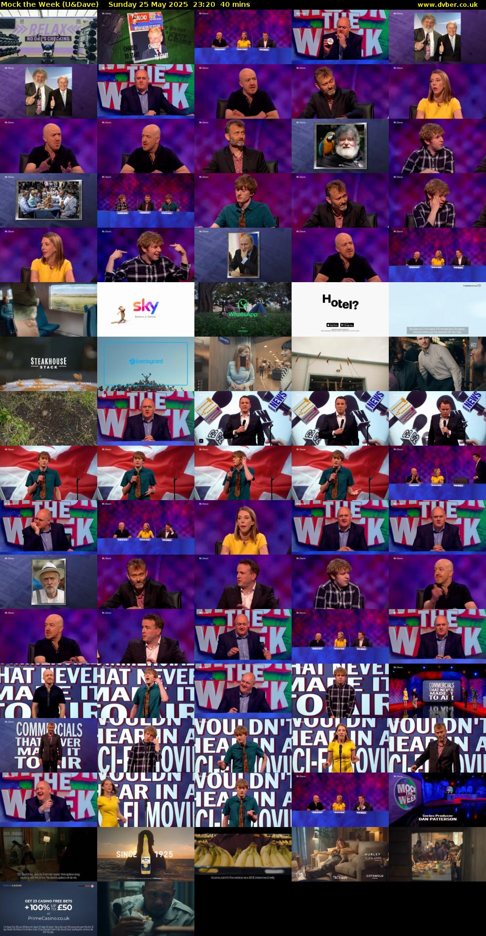 Mock the Week (U&Dave) Sunday 25 May 2025 23:20 - 00:00