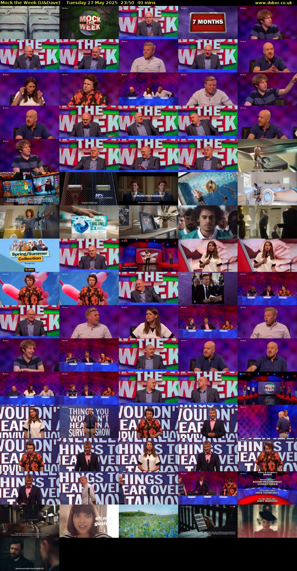 Mock the Week (U&Dave) Tuesday 27 May 2025 23:50 - 00:30