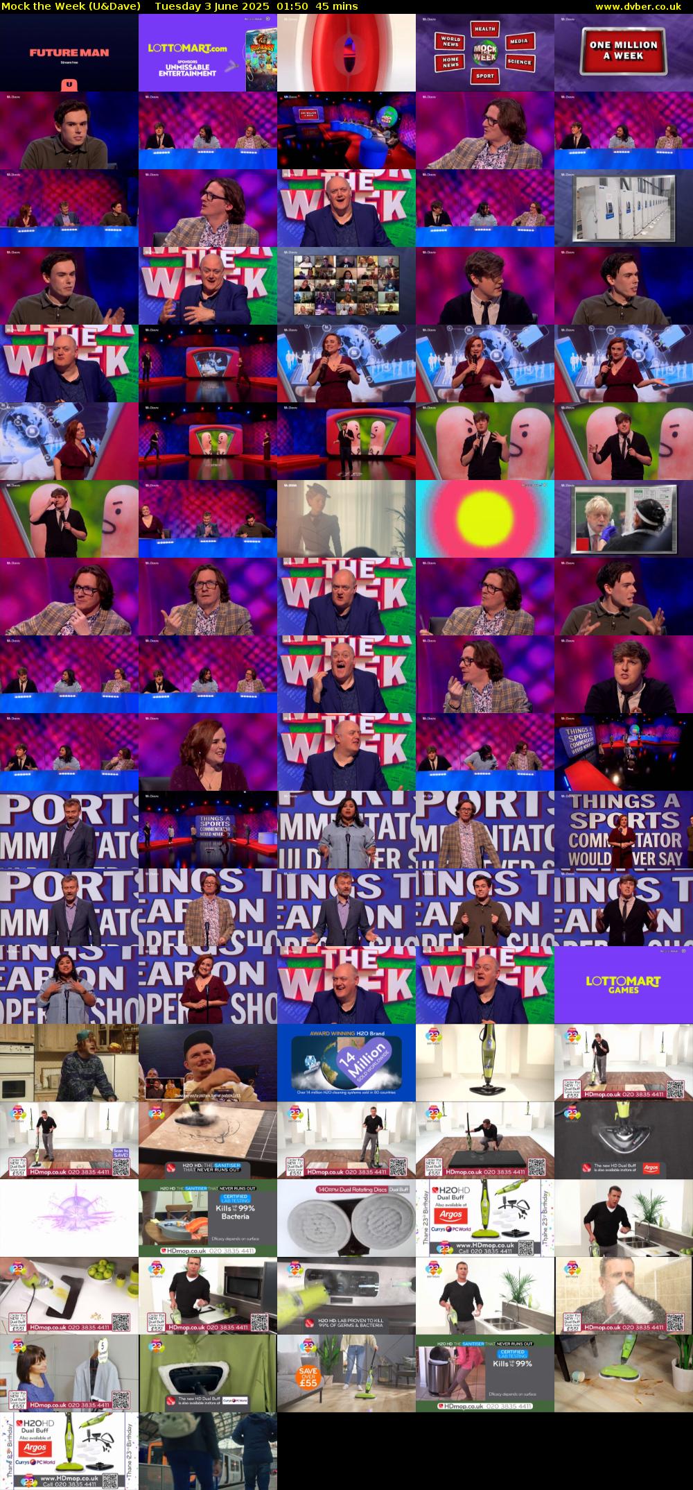 Mock the Week (U&Dave) Tuesday 3 June 2025 01:50 - 02:35