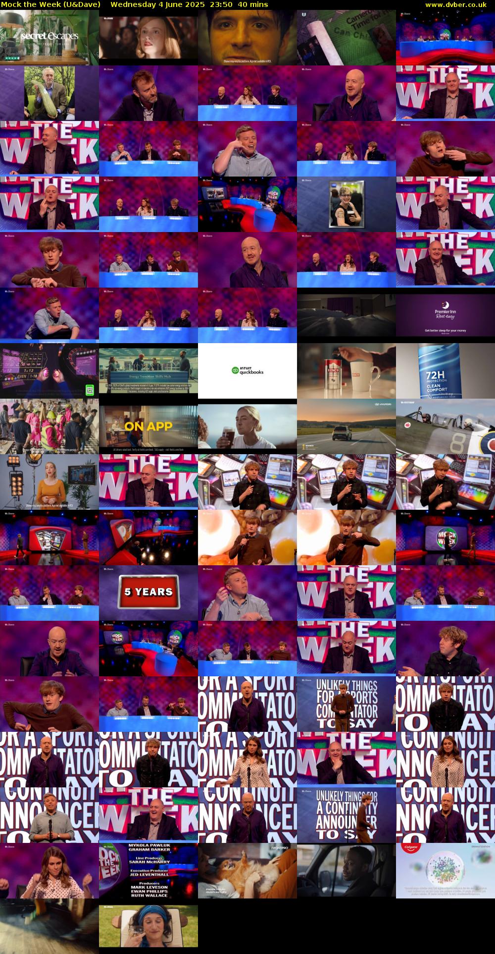 Mock the Week (U&Dave) Wednesday 4 June 2025 23:50 - 00:30