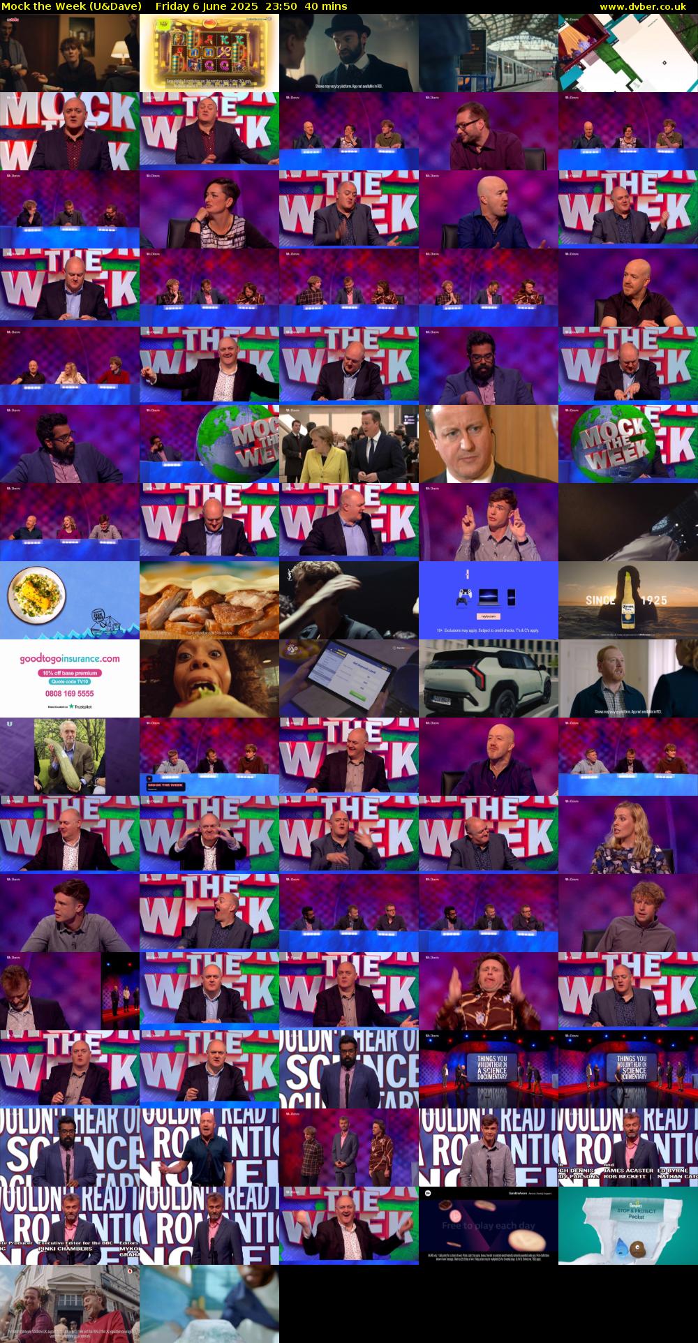 Mock the Week (U&Dave) Friday 6 June 2025 23:50 - 00:30