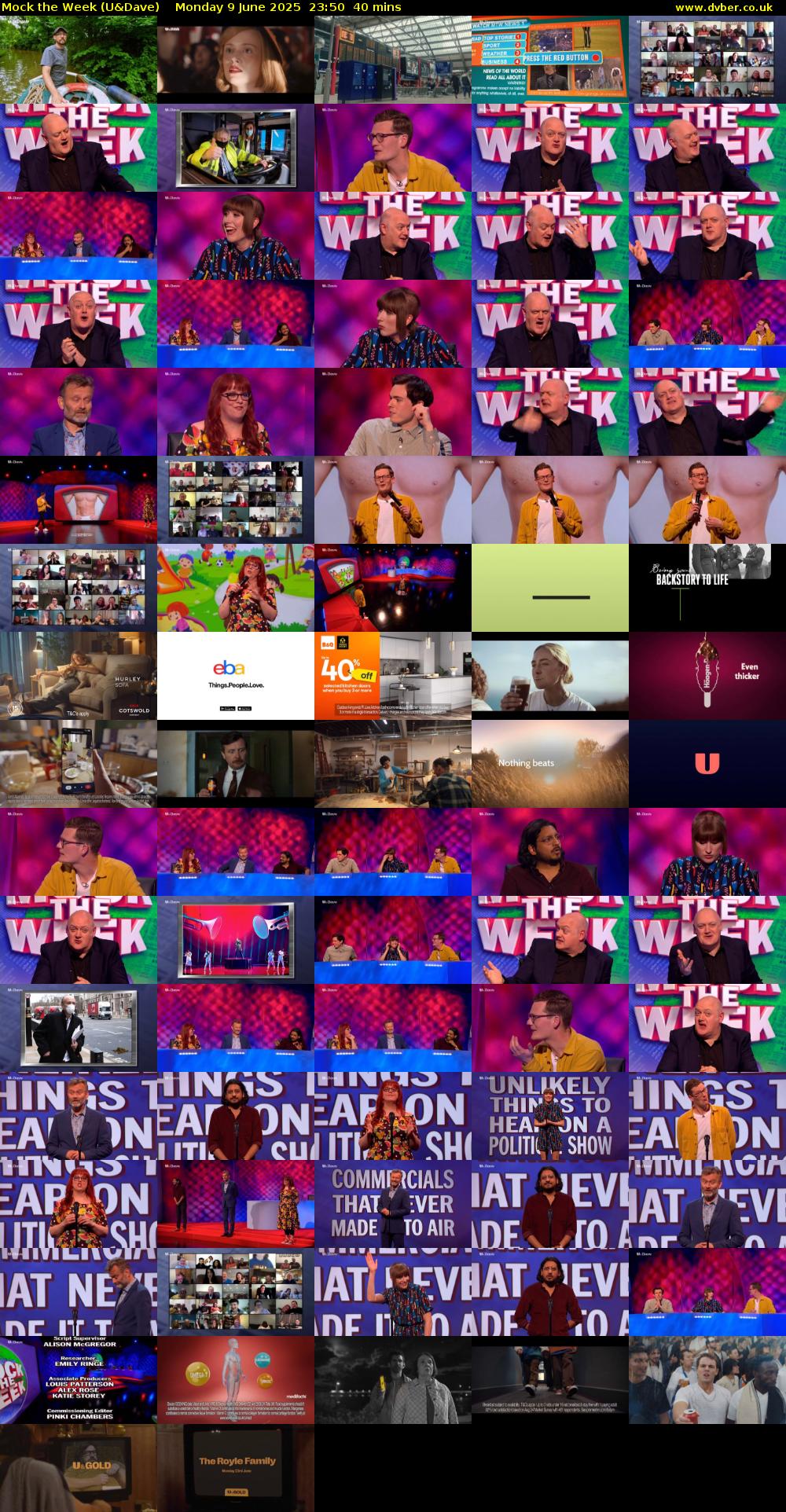 Mock the Week (U&Dave) Monday 9 June 2025 23:50 - 00:30