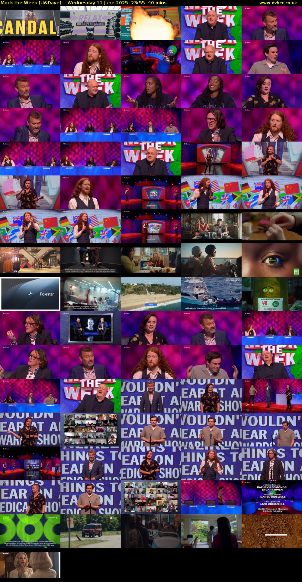 Mock the Week (U&Dave) Wednesday 11 June 2025 23:55 - 00:35