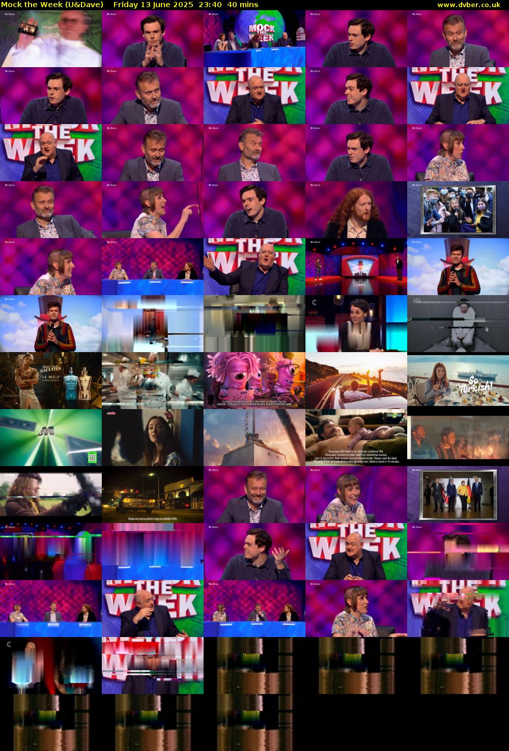 Mock the Week (U&Dave) Friday 13 June 2025 23:40 - 00:20