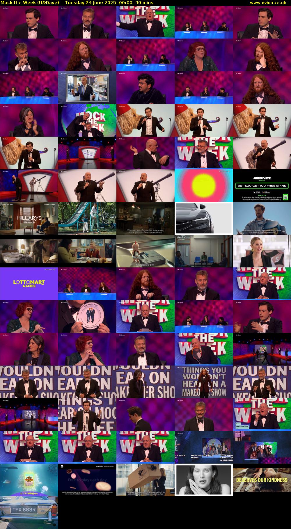 Mock the Week (U&Dave) Tuesday 24 June 2025 00:00 - 00:40
