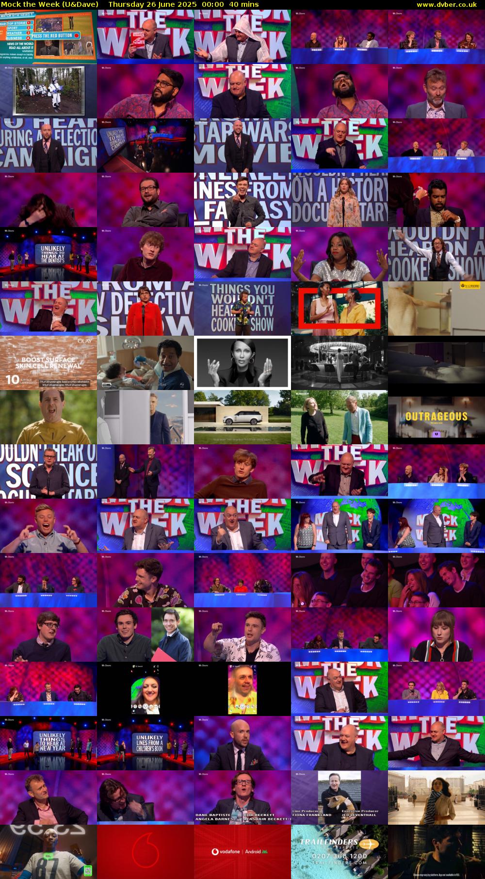 Mock the Week (U&Dave) Thursday 26 June 2025 00:00 - 00:40