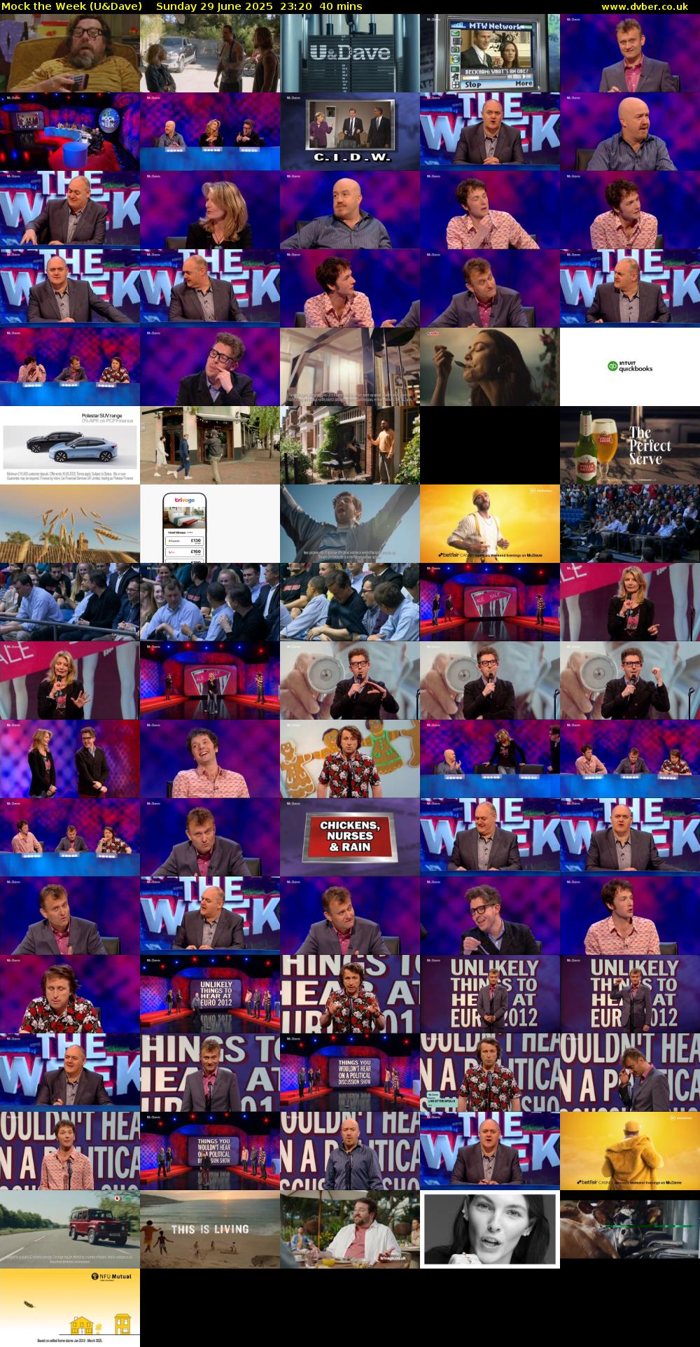 Mock the Week (U&Dave) Sunday 29 June 2025 23:20 - 00:00