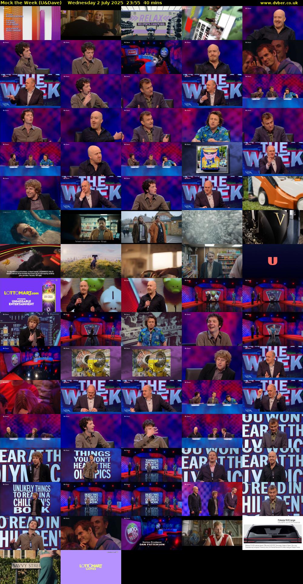 Mock the Week (U&Dave) Wednesday 2 July 2025 23:55 - 00:35
