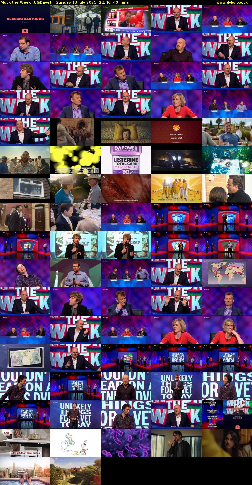 Mock the Week (U&Dave) Sunday 13 July 2025 22:40 - 23:20