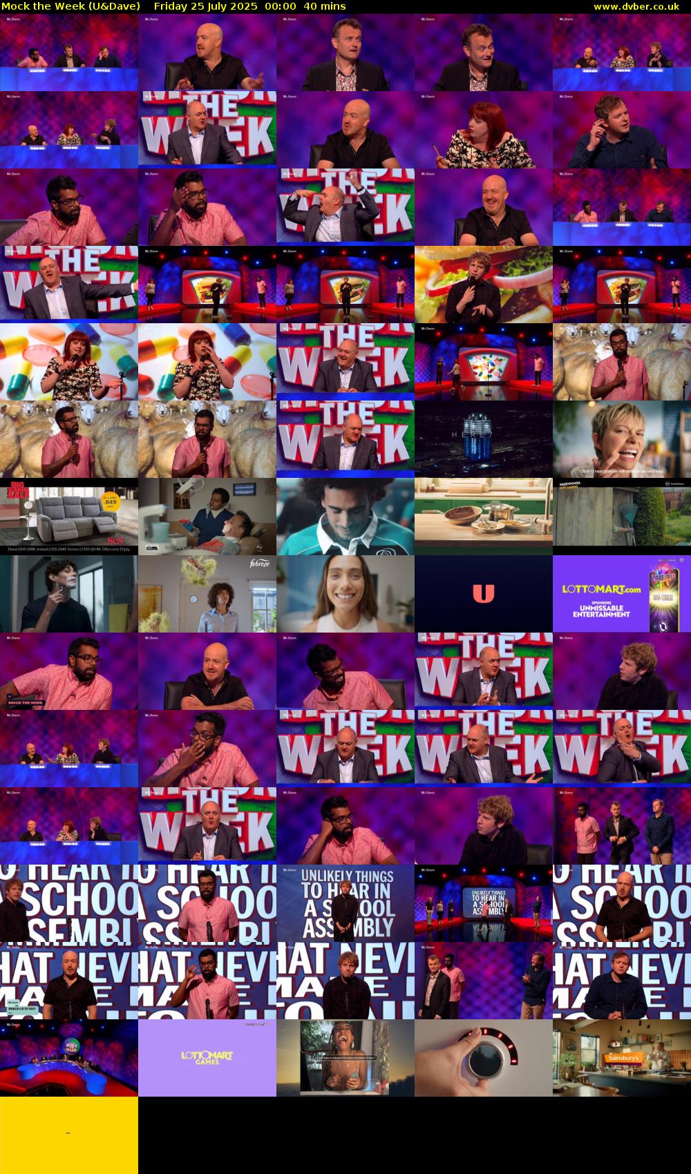 Mock the Week (U&Dave) Friday 25 July 2025 00:00 - 00:40