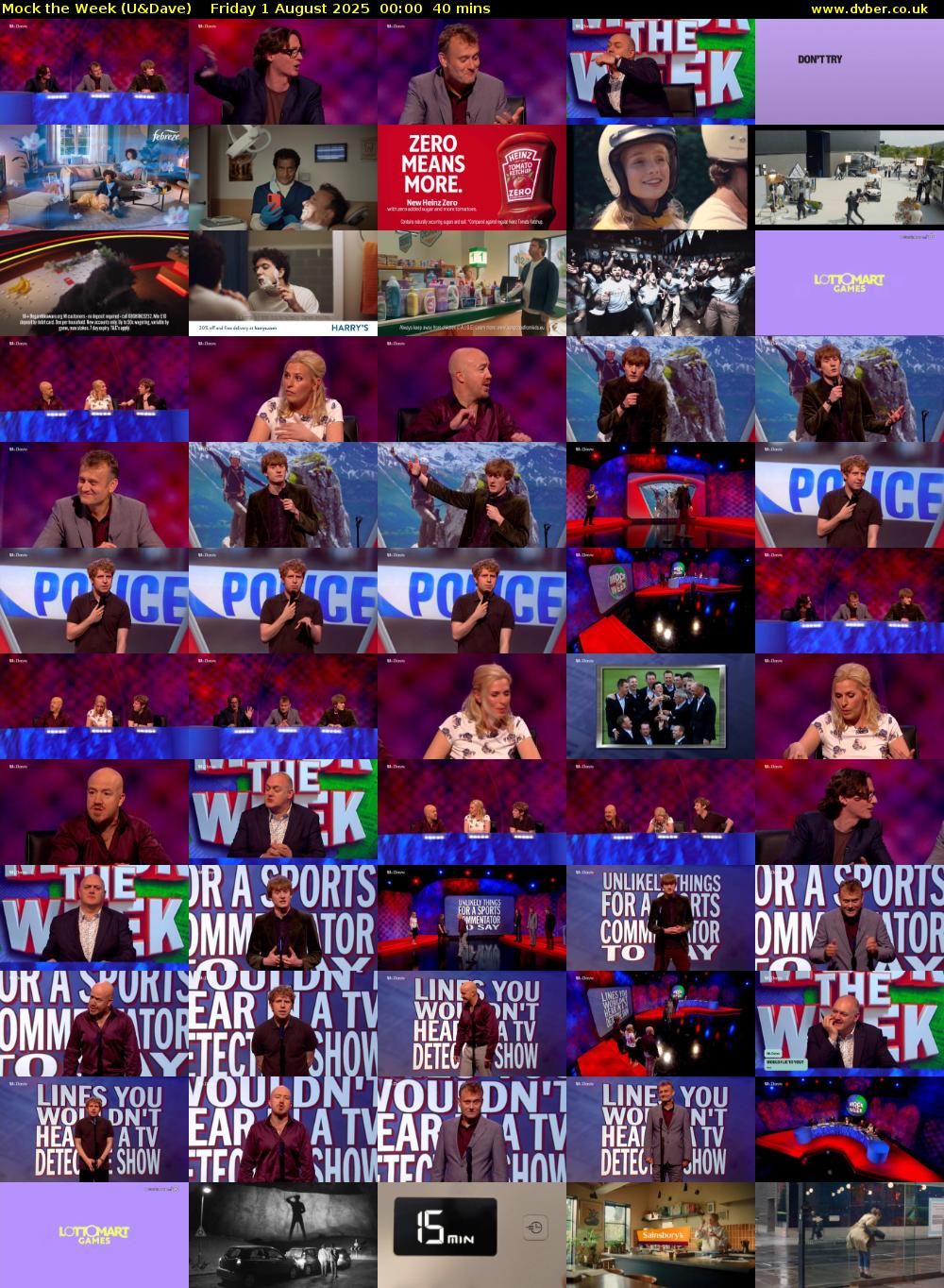 Mock the Week (U&Dave) Friday 1 August 2025 00:00 - 00:40