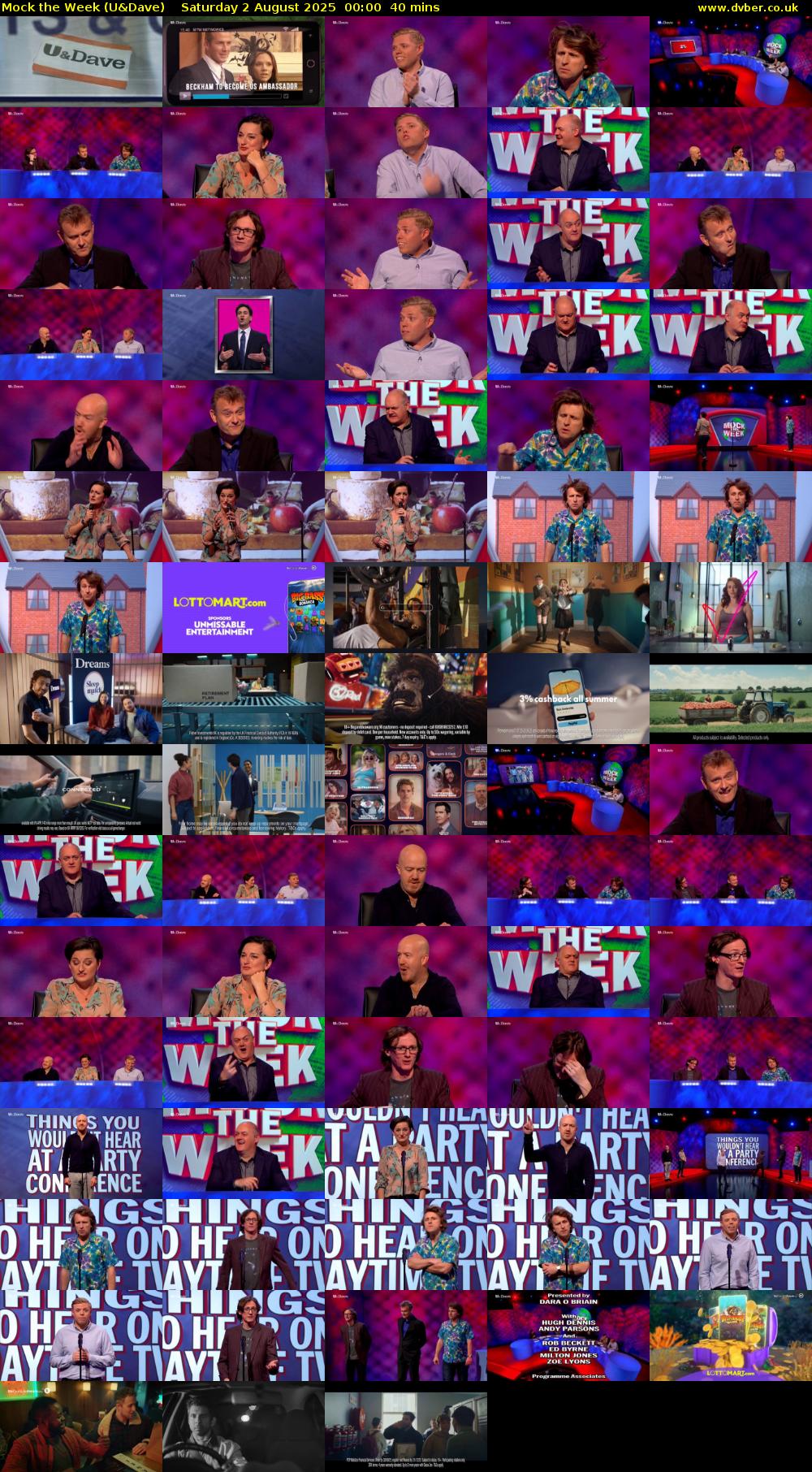 Mock the Week (U&Dave) Saturday 2 August 2025 00:00 - 00:40