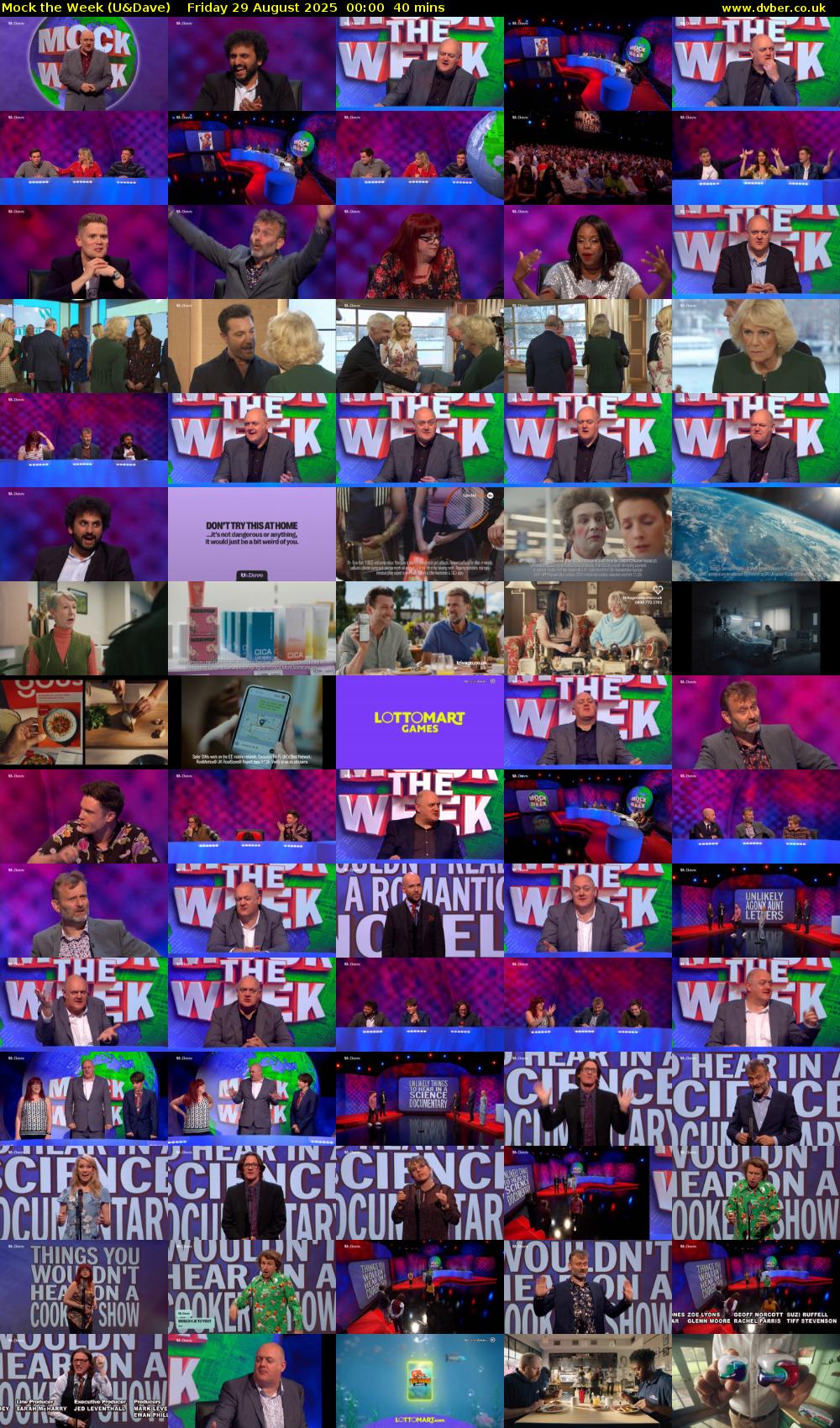 Mock the Week (U&Dave) Friday 29 August 2025 00:00 - 00:40