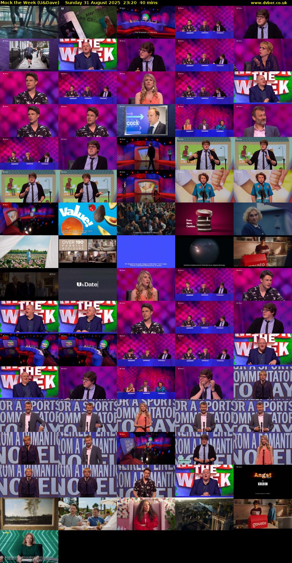 Mock the Week (U&Dave) Sunday 31 August 2025 23:20 - 00:00