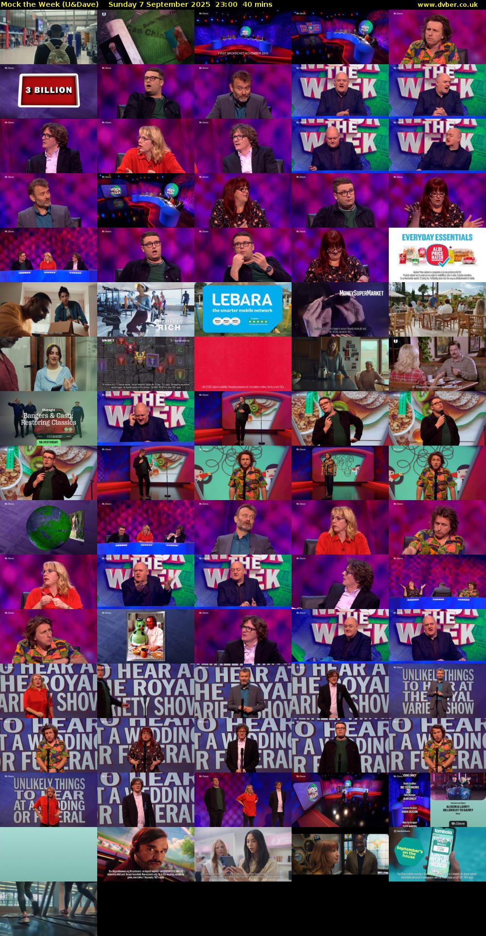 Mock the Week (U&Dave) Sunday 7 September 2025 23:00 - 23:40