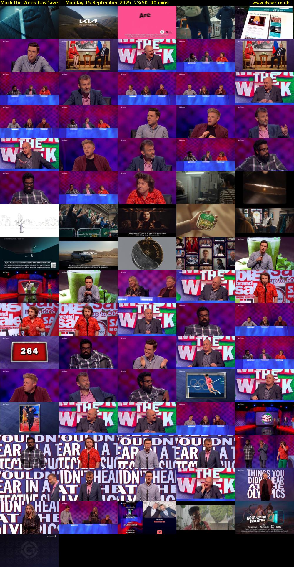 Mock the Week (U&Dave) Monday 15 September 2025 23:50 - 00:30