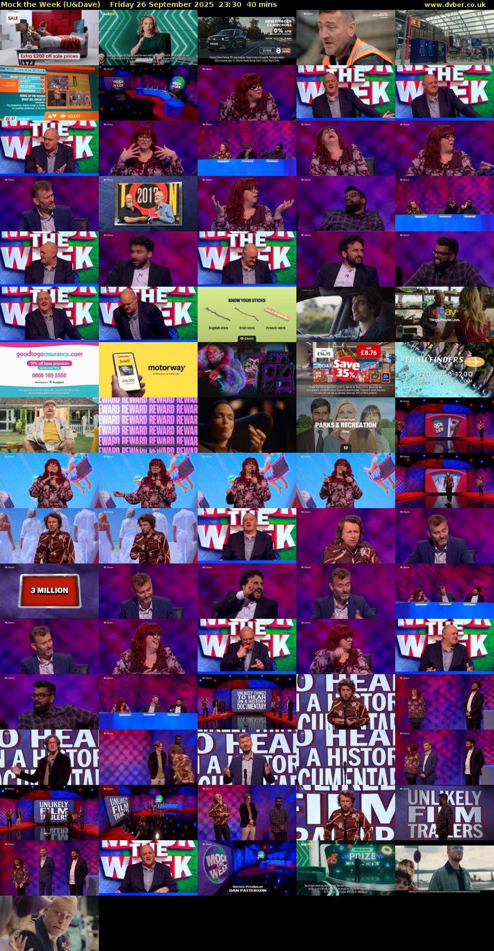 Mock the Week (U&Dave) Friday 26 September 2025 23:30 - 00:10