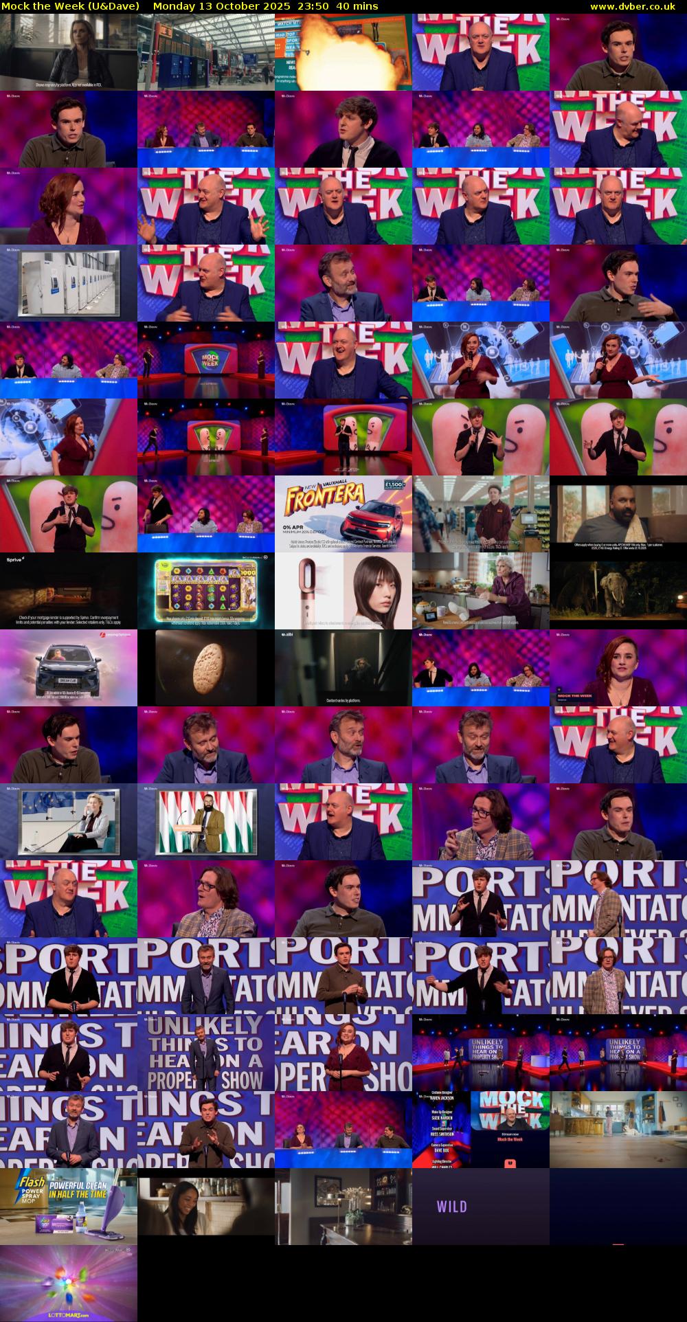 Mock the Week (U&Dave) Monday 13 October 2025 23:50 - 00:30