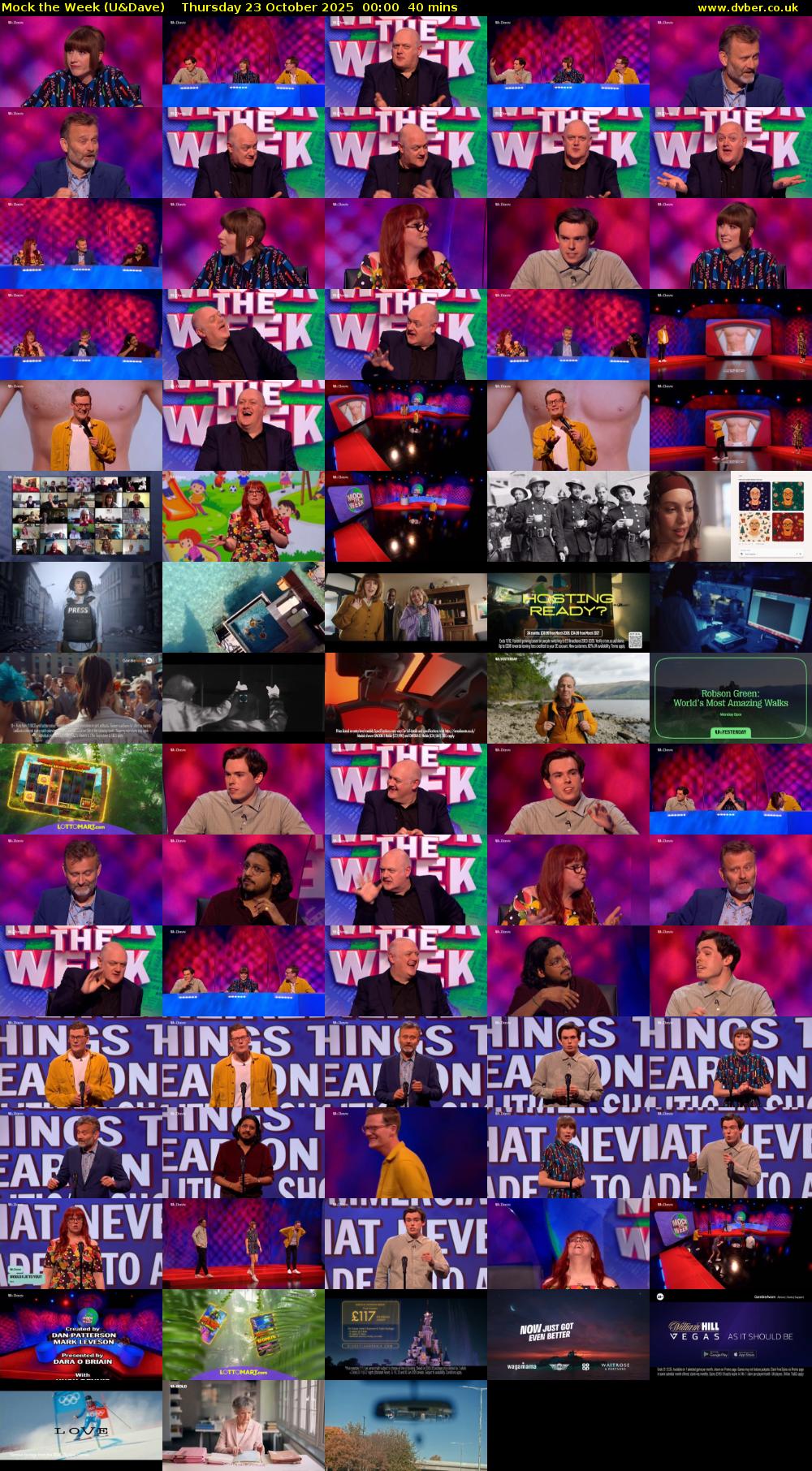 Mock the Week (U&Dave) Thursday 23 October 2025 00:00 - 00:40