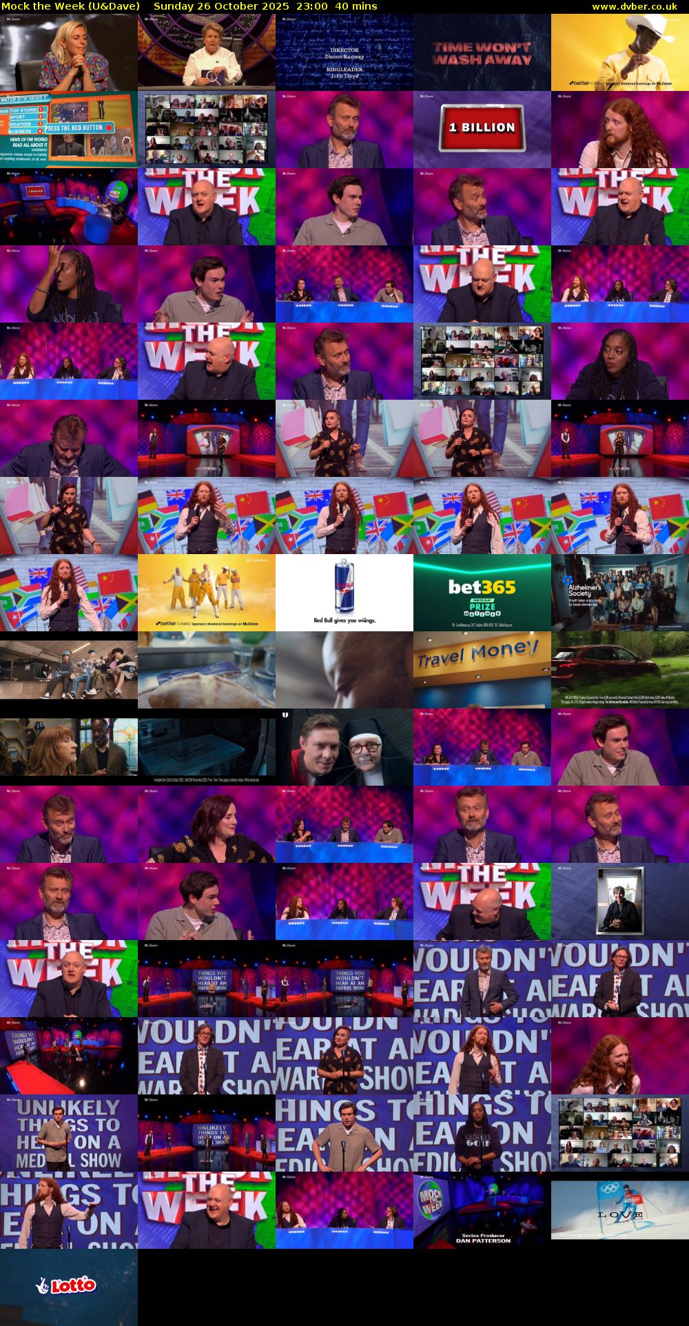 Mock the Week (U&Dave) Sunday 26 October 2025 23:00 - 23:40