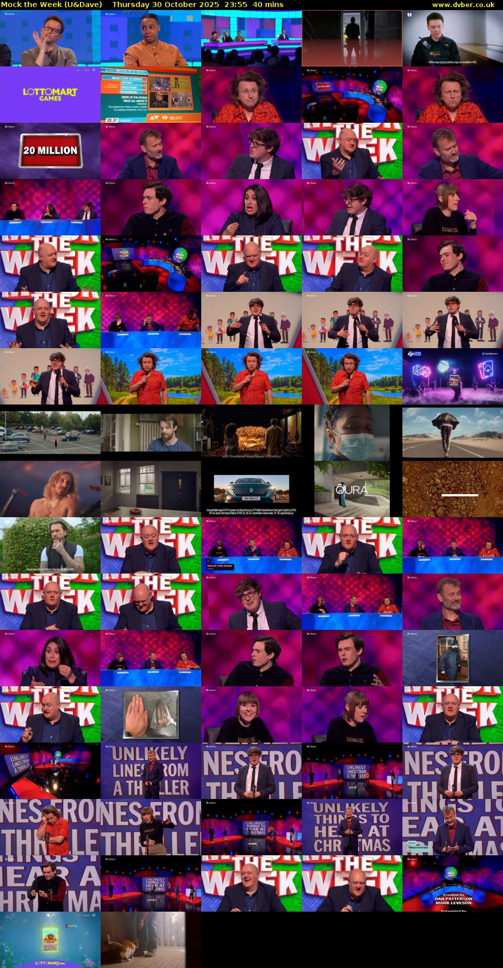 Mock the Week (U&Dave) Thursday 30 October 2025 23:55 - 00:35