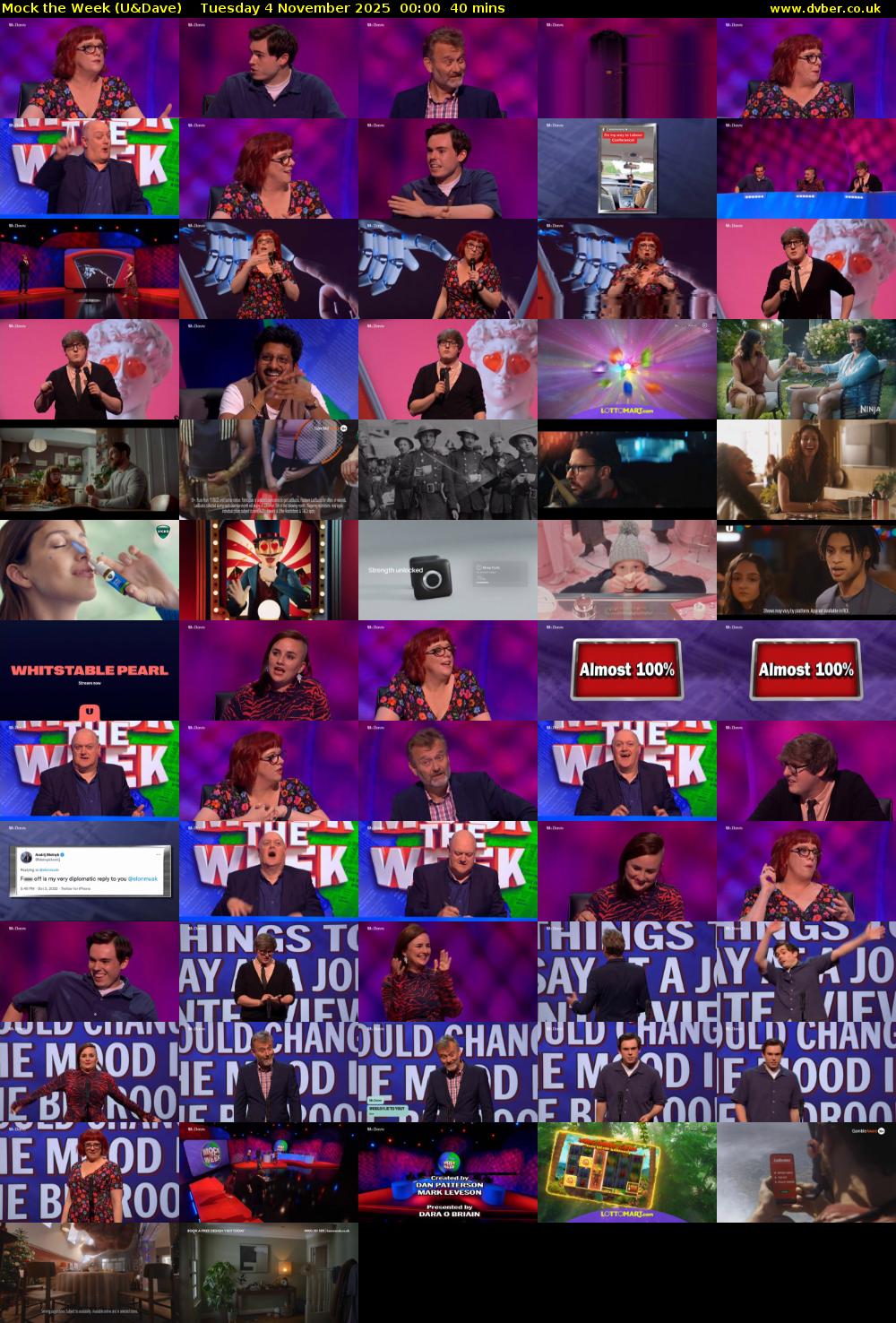 Mock the Week (U&Dave) Tuesday 4 November 2025 00:00 - 00:40