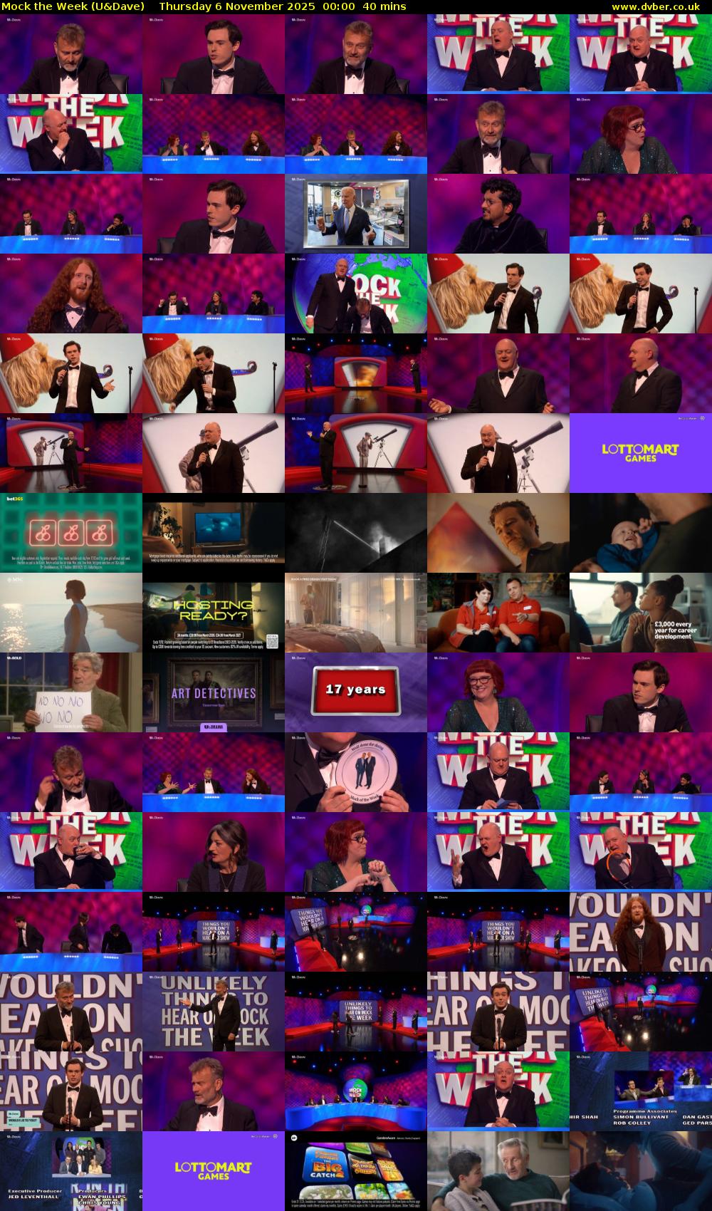 Mock the Week (U&Dave) Thursday 6 November 2025 00:00 - 00:40