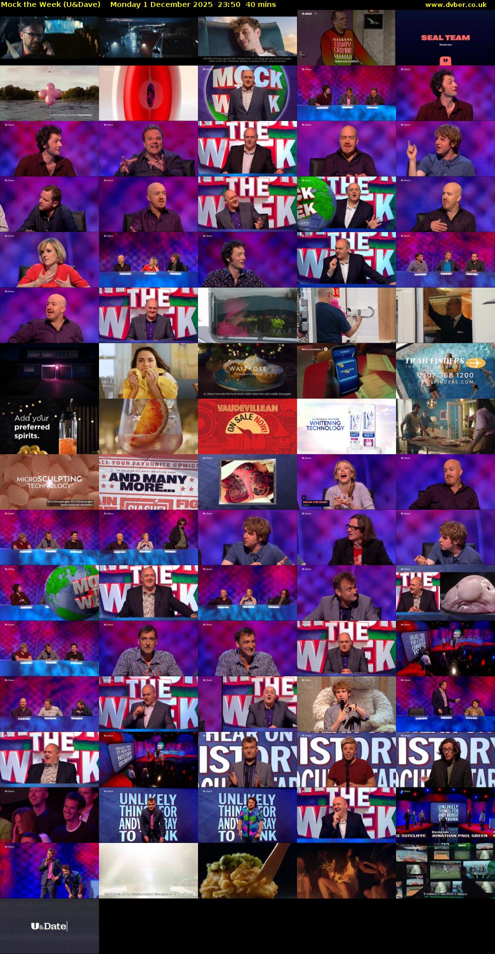Mock the Week (U&Dave) Monday 1 December 2025 23:50 - 00:30