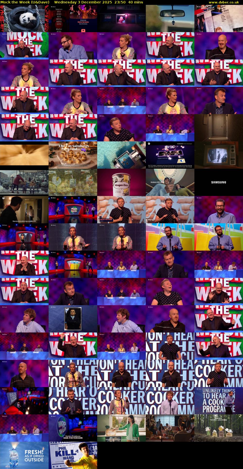 Mock the Week (U&Dave) Wednesday 3 December 2025 23:50 - 00:30