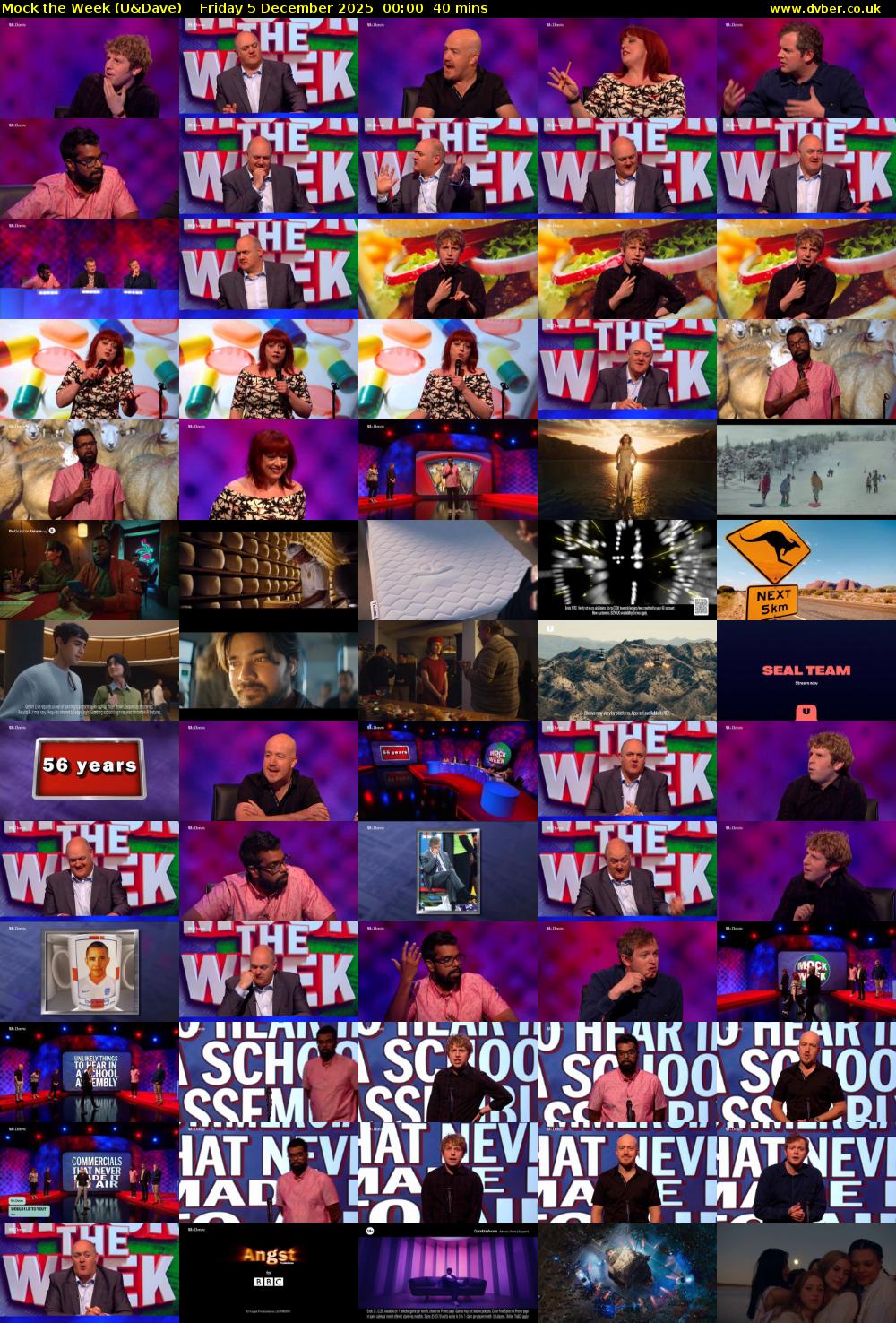 Mock the Week (U&Dave) Friday 5 December 2025 00:00 - 00:40