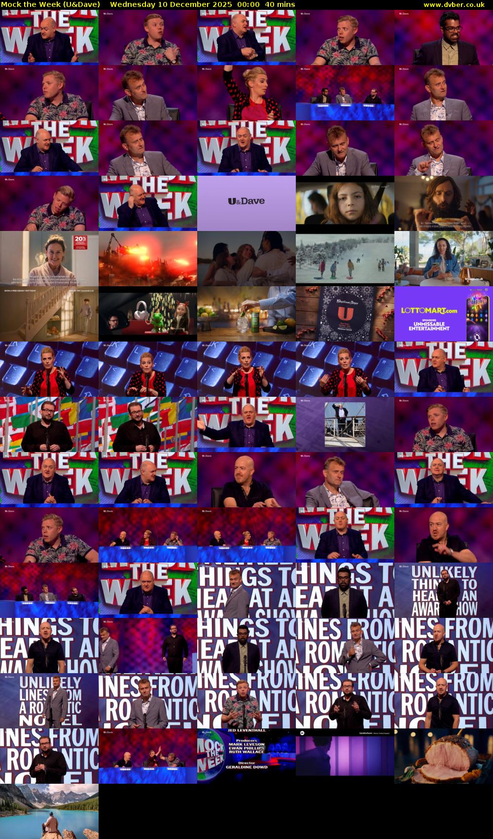 Mock the Week (U&Dave) Wednesday 10 December 2025 00:00 - 00:40