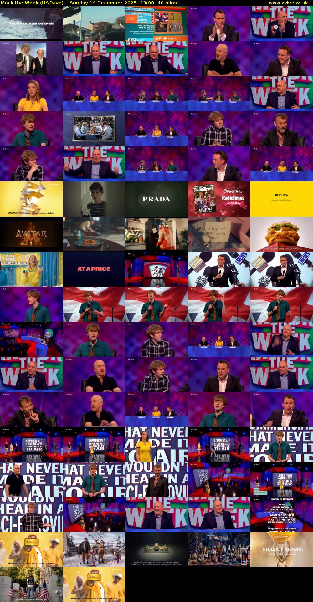 Mock the Week (U&Dave) Sunday 14 December 2025 23:00 - 23:40
