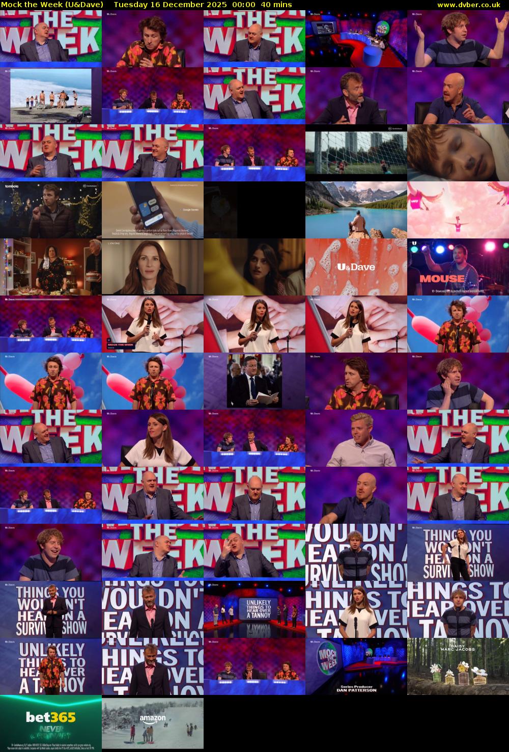 Mock the Week (U&Dave) Tuesday 16 December 2025 00:00 - 00:40