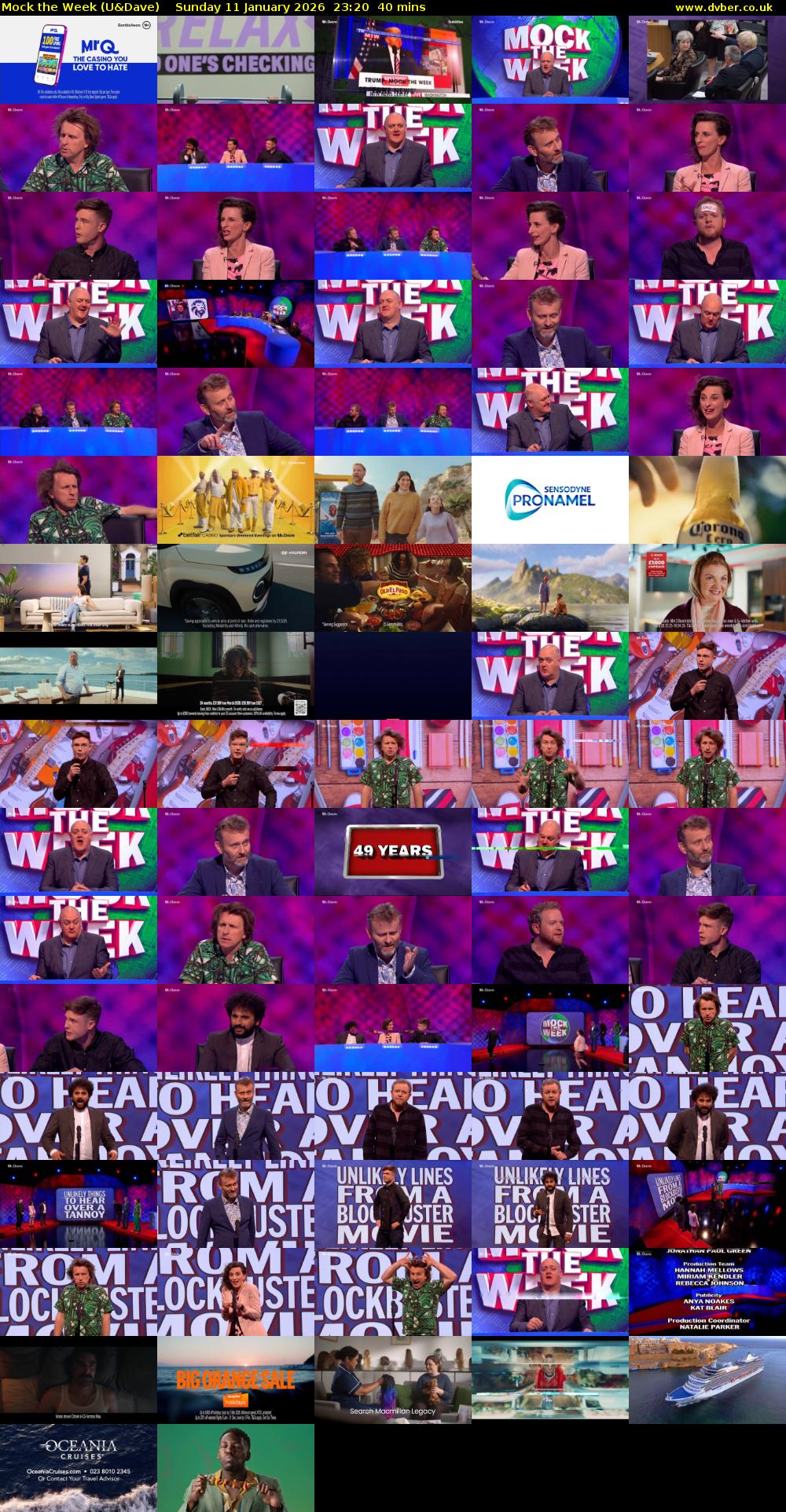Mock the Week (U&Dave) Sunday 11 January 2026 23:20 - 00:00