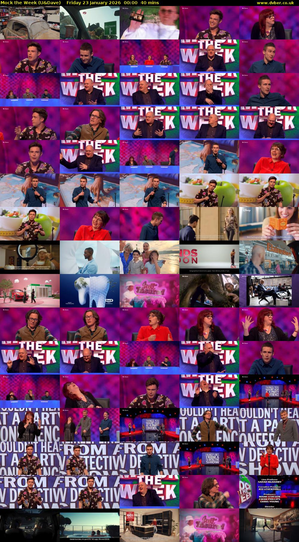Mock the Week (U&Dave) Friday 23 January 2026 00:00 - 00:40