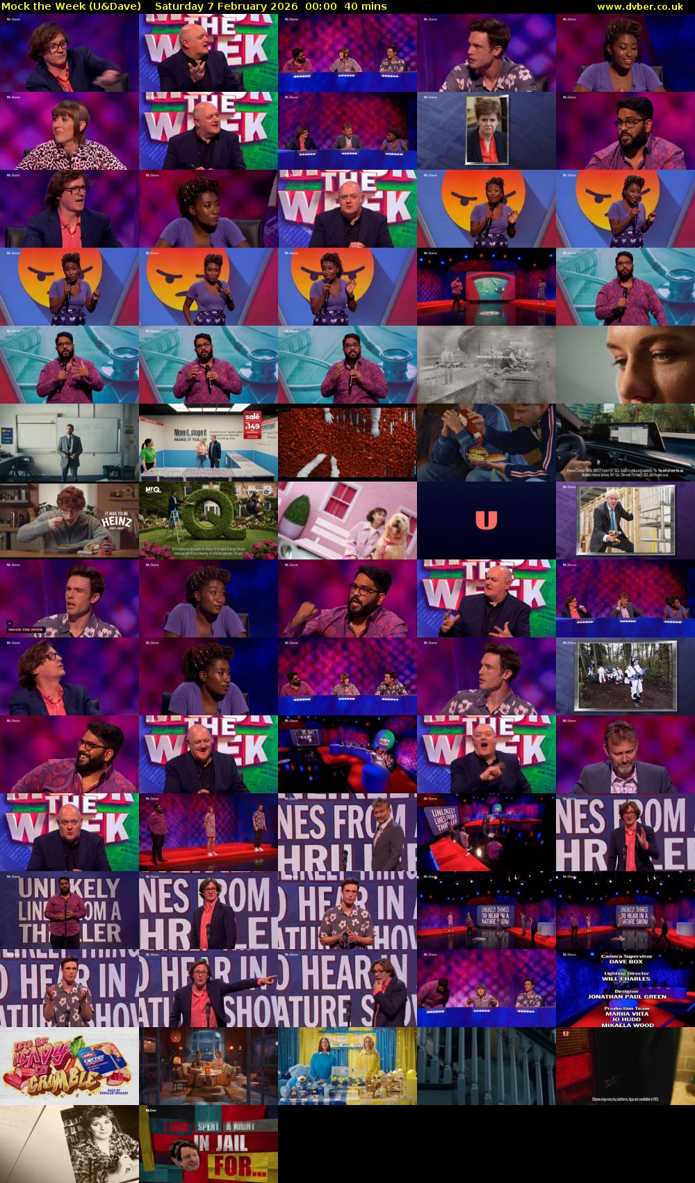 Mock the Week (U&Dave) Saturday 7 February 2026 00:00 - 00:40