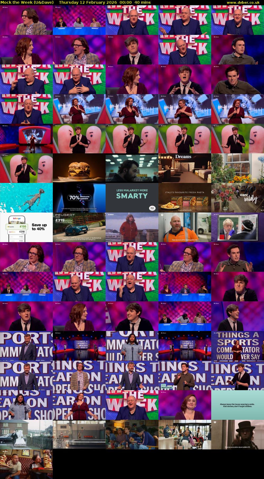 Mock the Week (U&Dave) Thursday 12 February 2026 00:00 - 00:40