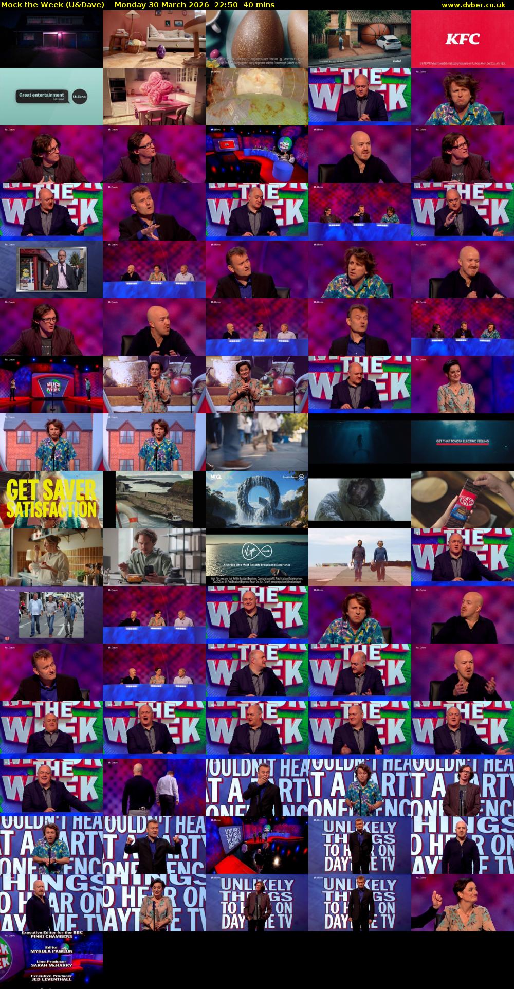 Mock the Week (U&Dave) Monday 30 March 2026 22:50 - 23:30